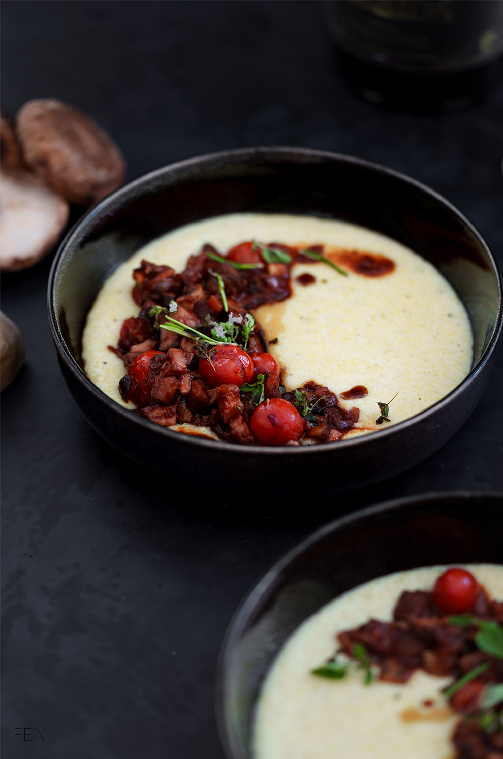 Pilzragout Polenta Herbst Genuss Rezept